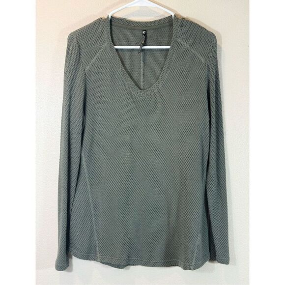 KUHL Lyrik Long Sleeve Lightweight V- Neck Sweater Top Women’s Small - Picture 4 of 13